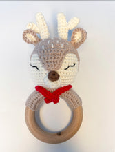 Load image into Gallery viewer, Reindeer Teething Rattle