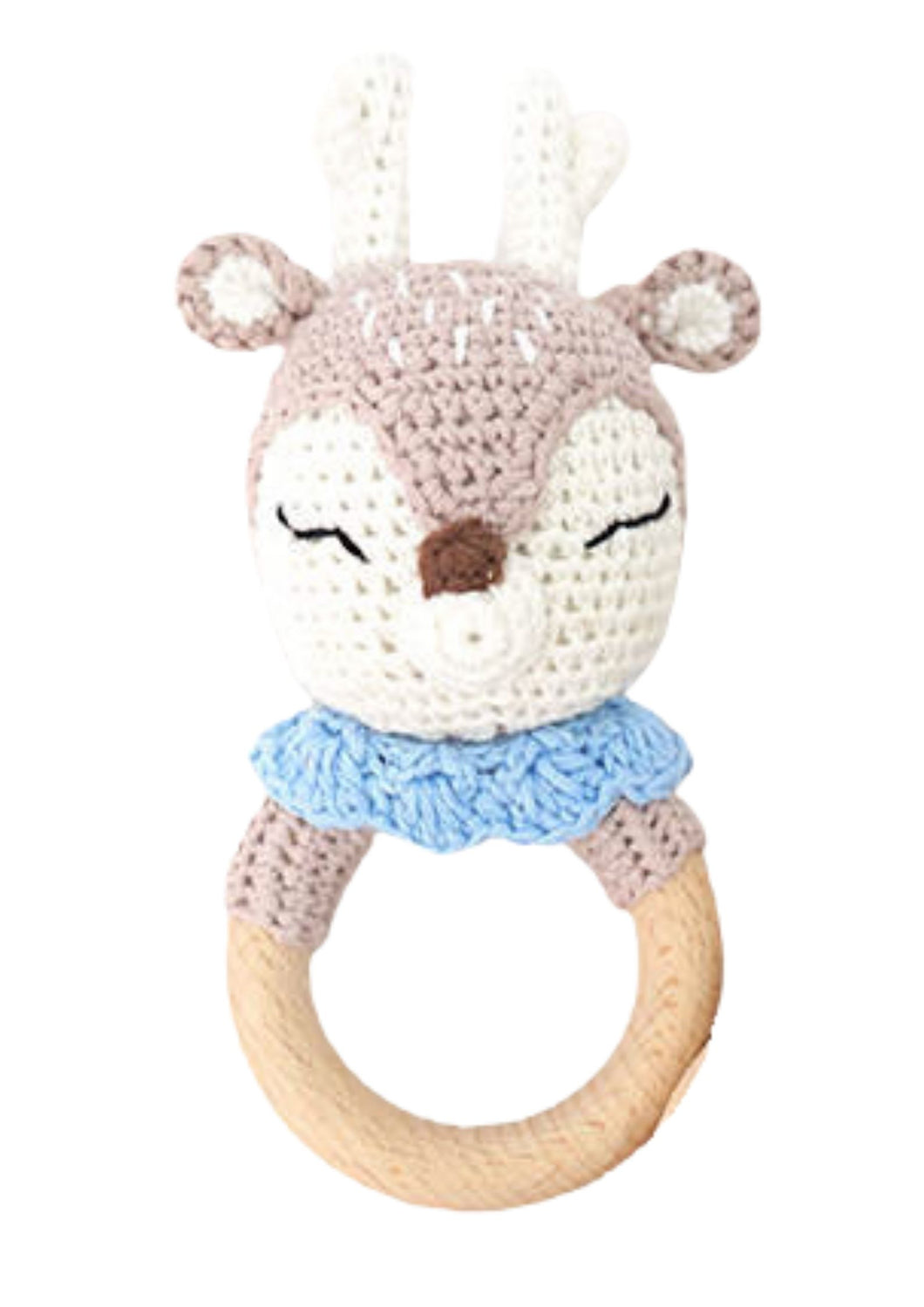 Blue Deer Teething Ring