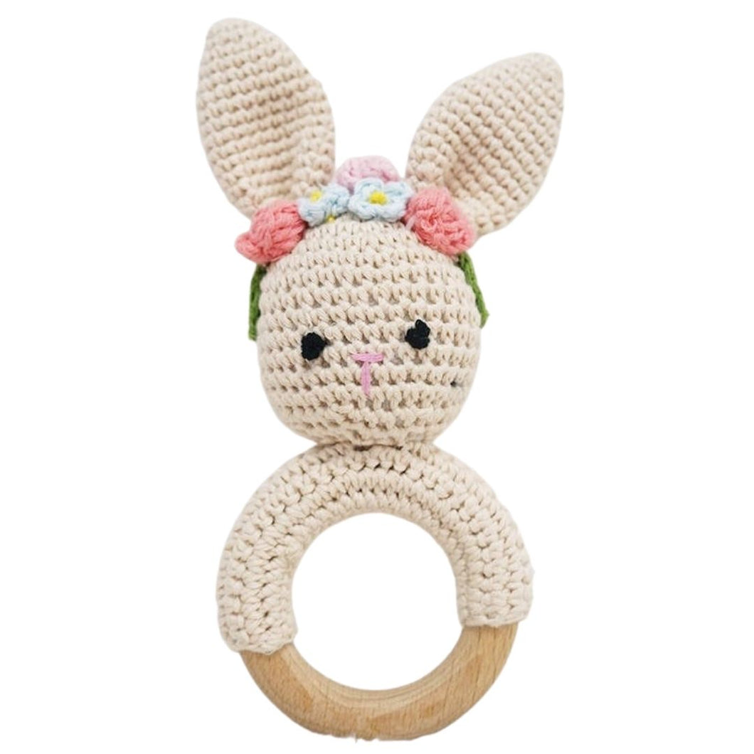 Flower Bunny Teething Ring