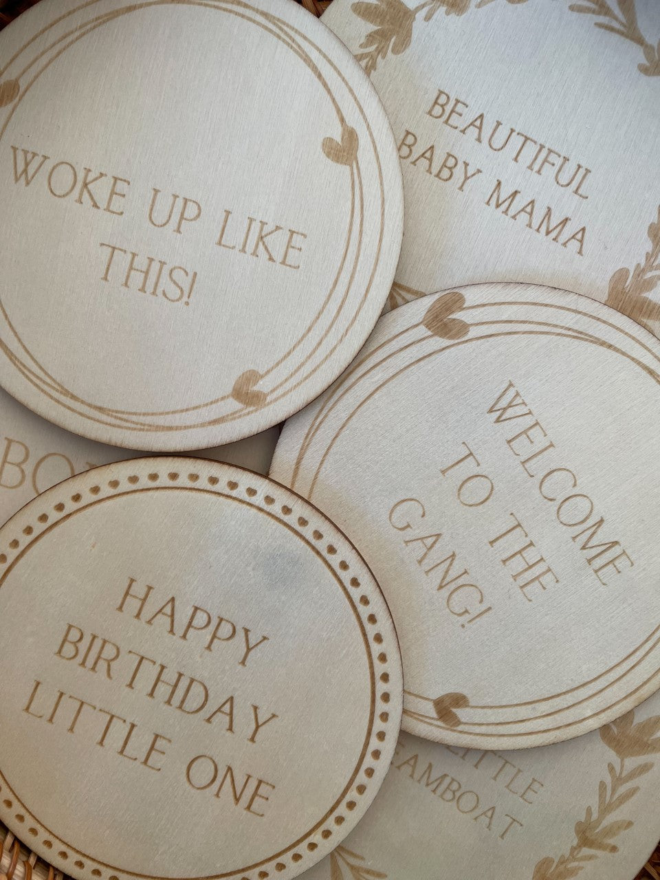 FREE Wooden Keepsake with every order!